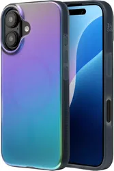 ZAGG Milan Snap Apple iPhone 16 Hoesje MagSafe Back Cover Groen Paars afbeelding