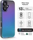 ZAGG Milan Snap Apple iPhone 16 Hoesje MagSafe Back Cover Groen Paars afbeelding 2