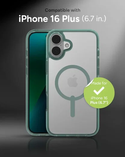 ZAGG Santa Cruz Snap Apple iPhone 16 Plus Hoesje MagSafe Back Cover Groen afbeelding 5