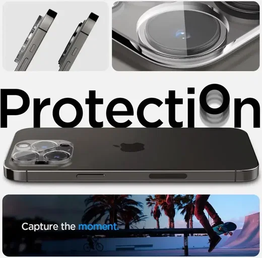 Spigen Optik Apple iPhone 14 Pro / 14 Pro Max Camera Lens Protector (2-Pack) afbeelding 4