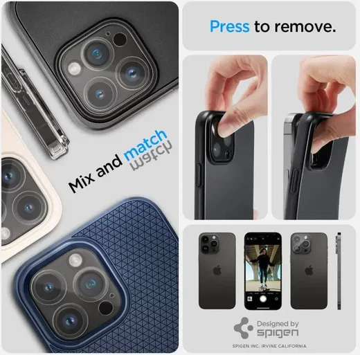 Spigen Optik Apple iPhone 14 Pro / 14 Pro Max Camera Lens Protector (2-Pack) afbeelding 5