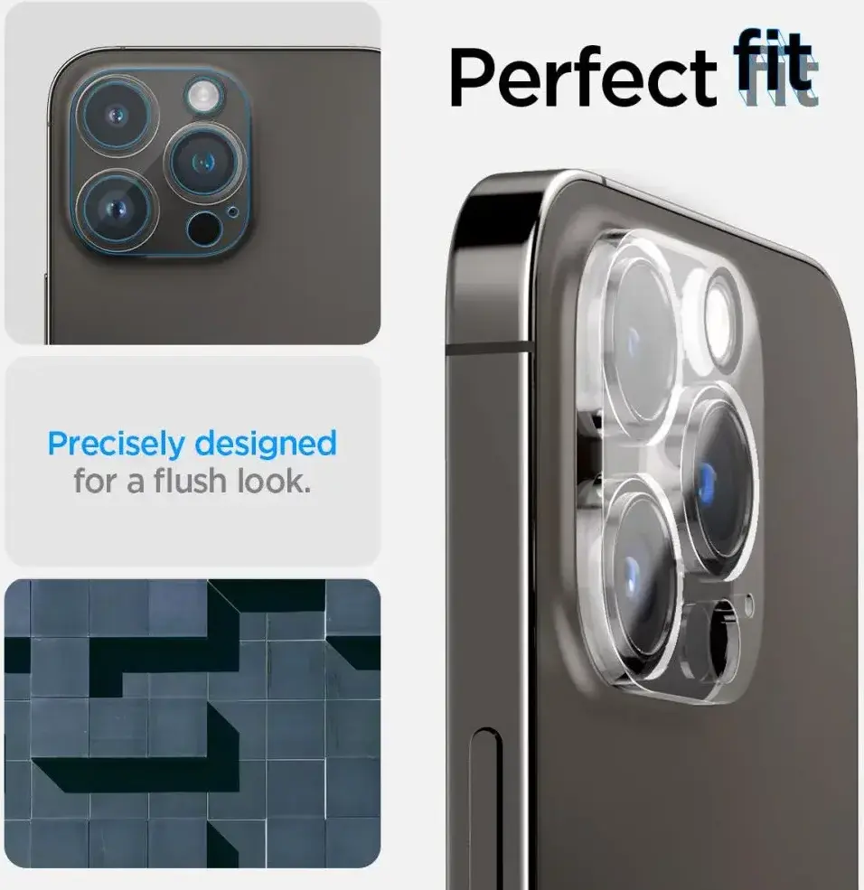 Spigen Optik Apple iPhone 14 Pro / 14 Pro Max Camera Lens Protector (2-Pack) afbeelding 7