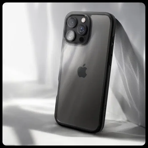 Spigen Crystal Hybrid Apple iPhone 16 Pro Max Hoesje Back Cover Zwart afbeelding 8
