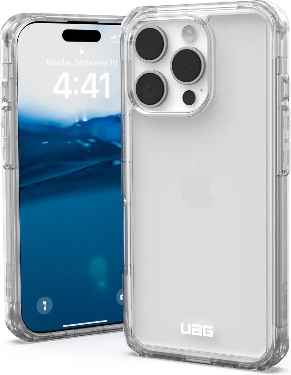 Urban Armor Gear Plyo Apple iPhone 16 Pro Hoesje Back Cover Transparant afbeelding 1