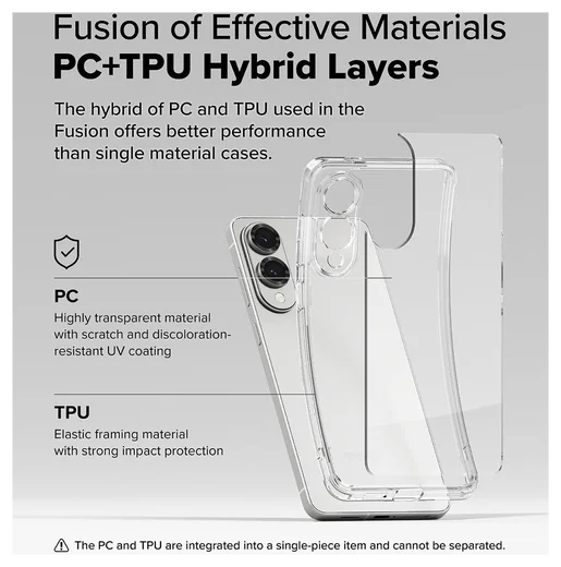 Ringke Fusion Samsung Galaxy S25 Edge Hoesje Back Cover Transparant afbeelding 3