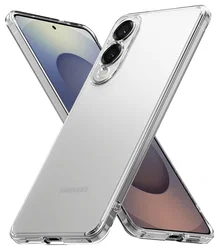 Ringke Fusion Samsung Galaxy S25 Edge Hoesje Back Cover Matte Transparant afbeelding