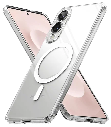 Ringke Fusion Magnetic Samsung Galaxy S25 Edge Hoesje MagSafe Transparant afbeelding 1
