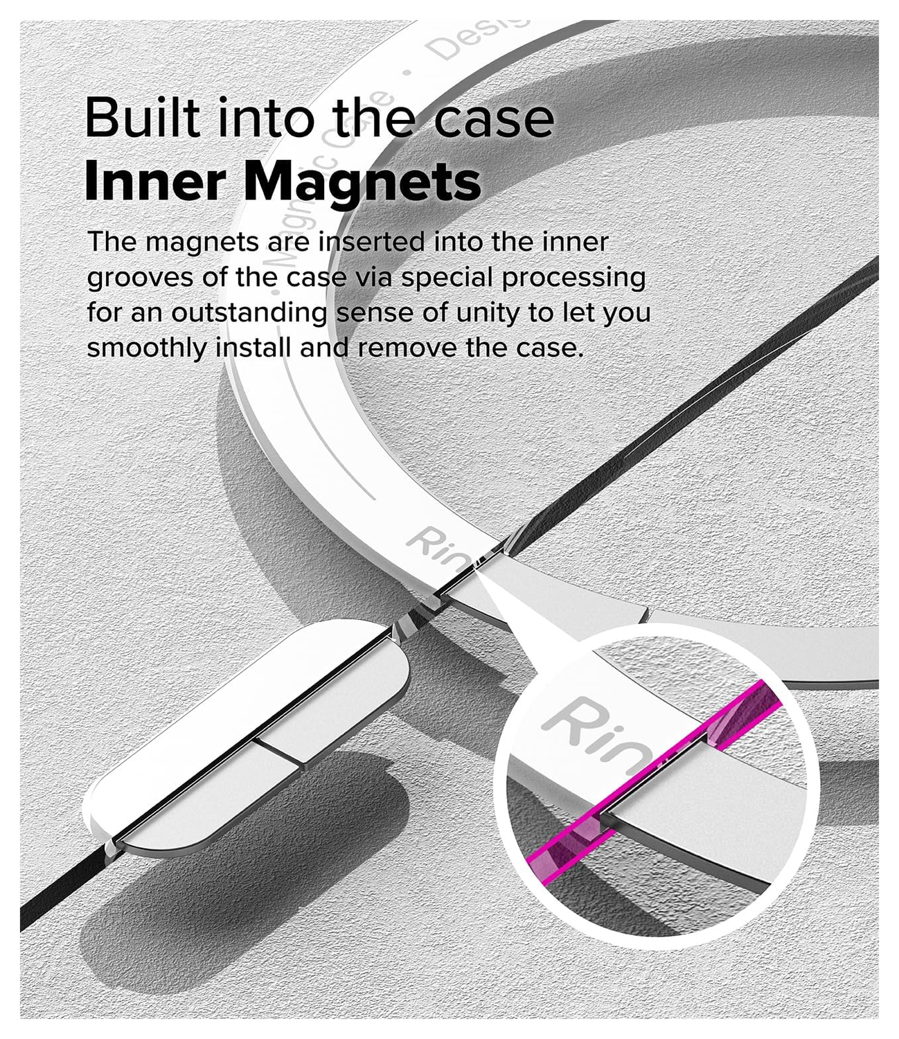 Ringke Fusion Magnetic Samsung Galaxy S25 Edge Hoesje MagSafe Transparant afbeelding 19
