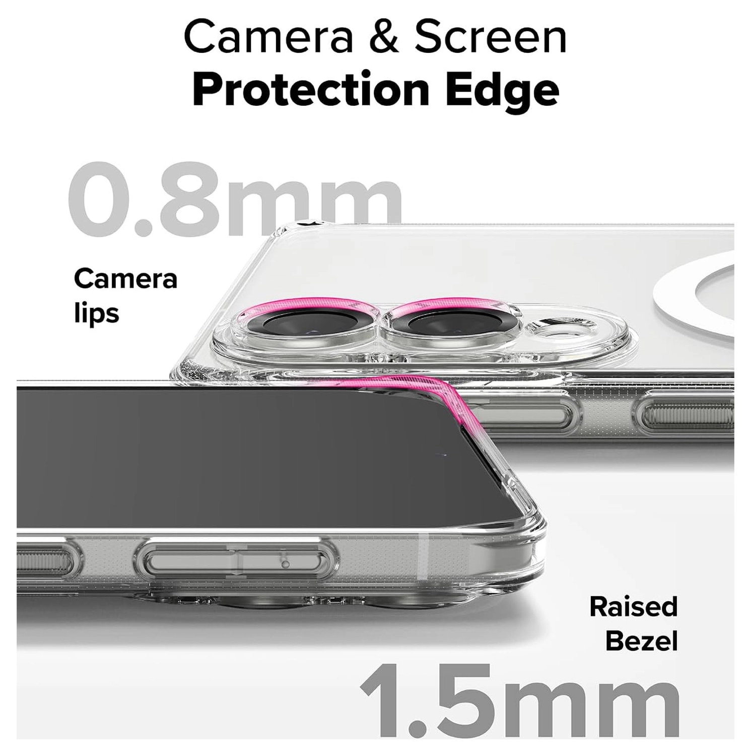 Ringke Fusion Magnetic Samsung Galaxy S25 Edge Hoesje MagSafe Transparant afbeelding 17
