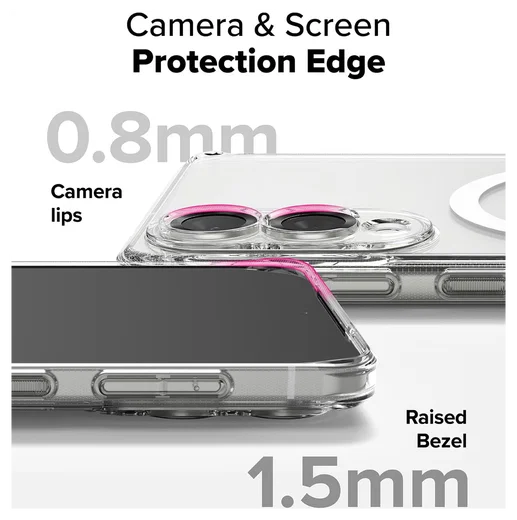 Ringke Fusion Magnetic Samsung Galaxy S25 Edge Hoesje MagSafe Transparant afbeelding 17