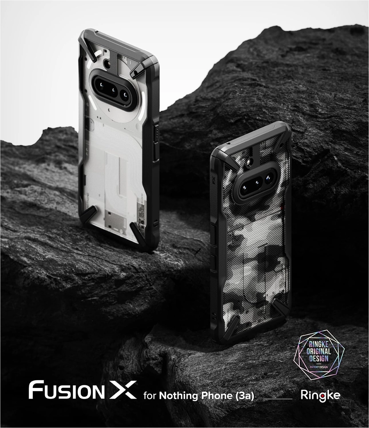 Ringke Fusion X Nothing Phone (3a) Hoesje Back Cover Zwart afbeelding 10