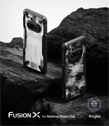 Ringke Fusion X Nothing Phone (3a) Hoesje Back Cover Zwart afbeelding 10