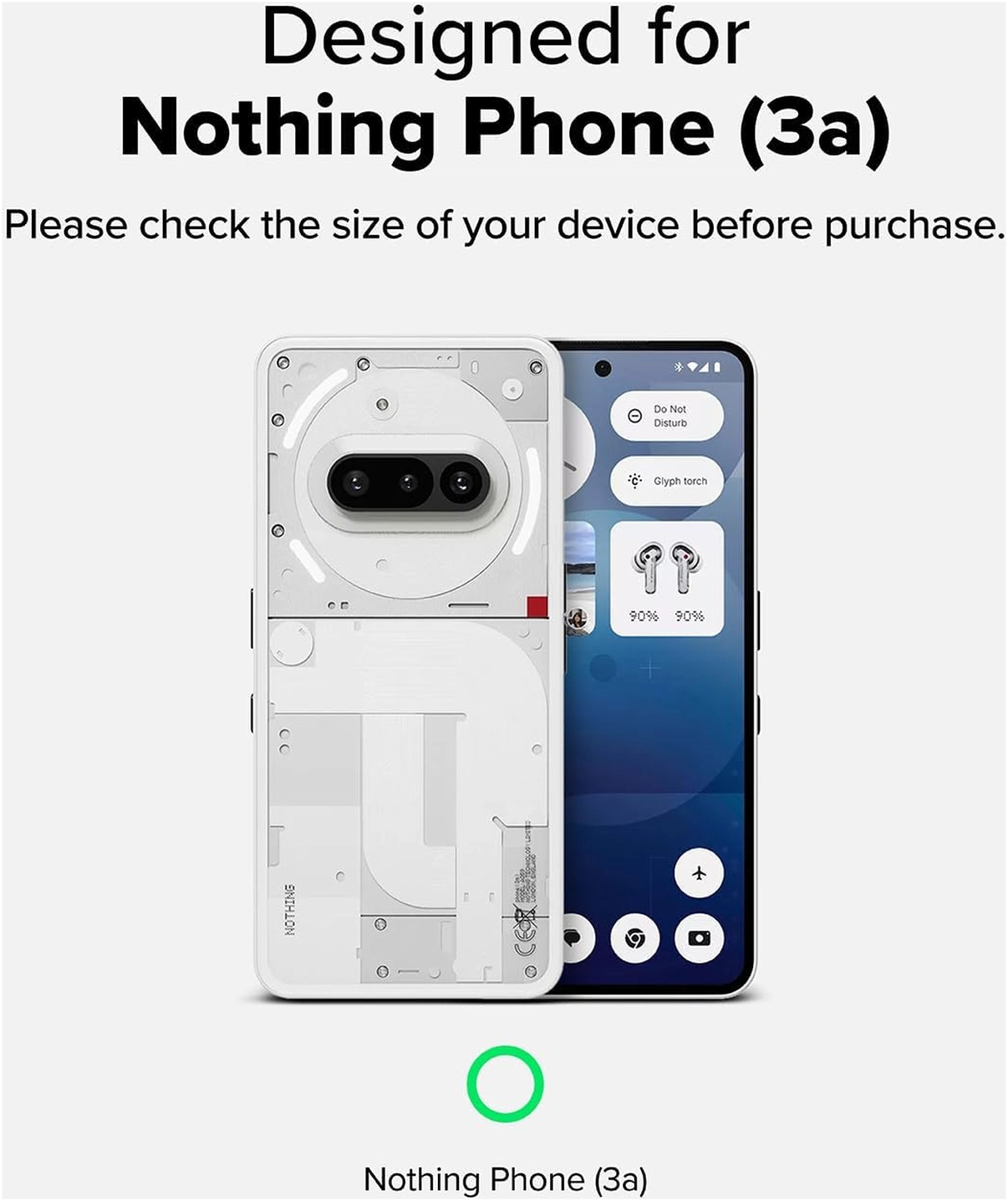 Ringke Fusion X Nothing Phone (3a) Hoesje Back Cover Zwart afbeelding 3