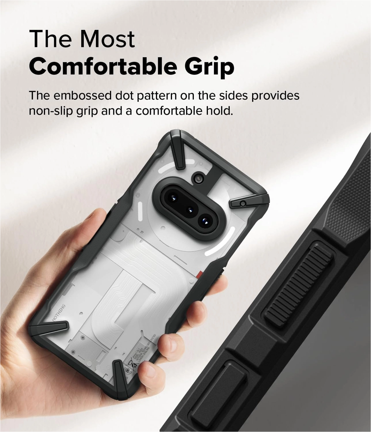 Ringke Fusion X Nothing Phone (3a) Hoesje Back Cover Zwart afbeelding 4