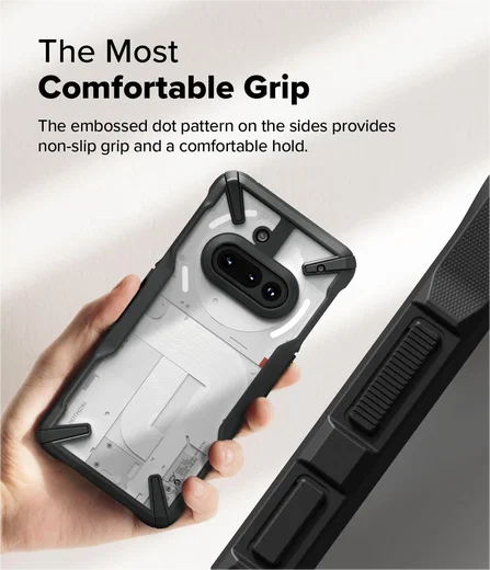 Ringke Fusion X Nothing Phone (3a) Hoesje Back Cover Zwart afbeelding 4