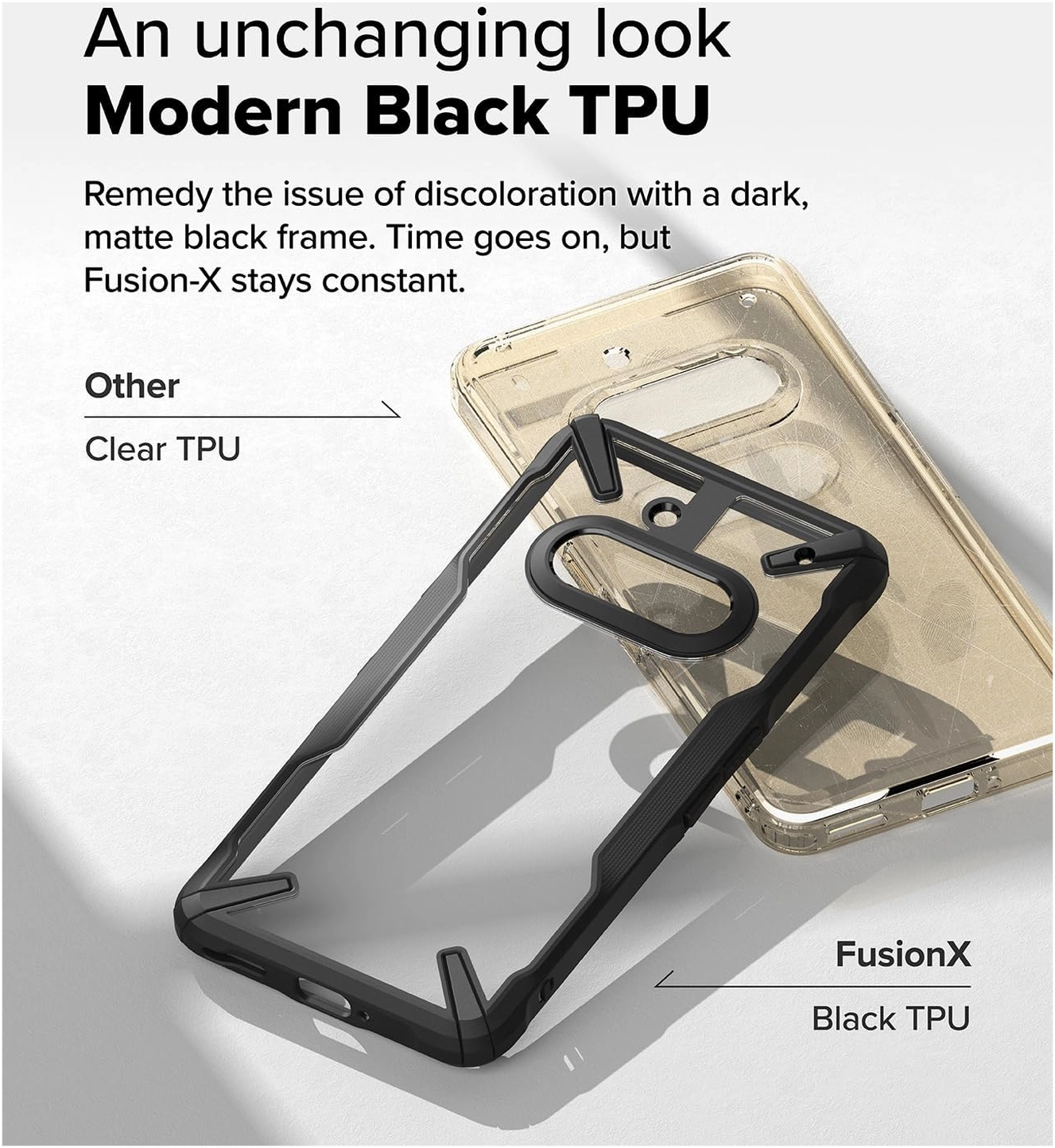 Ringke Fusion X Nothing Phone (3a) Hoesje Back Cover Zwart afbeelding 5