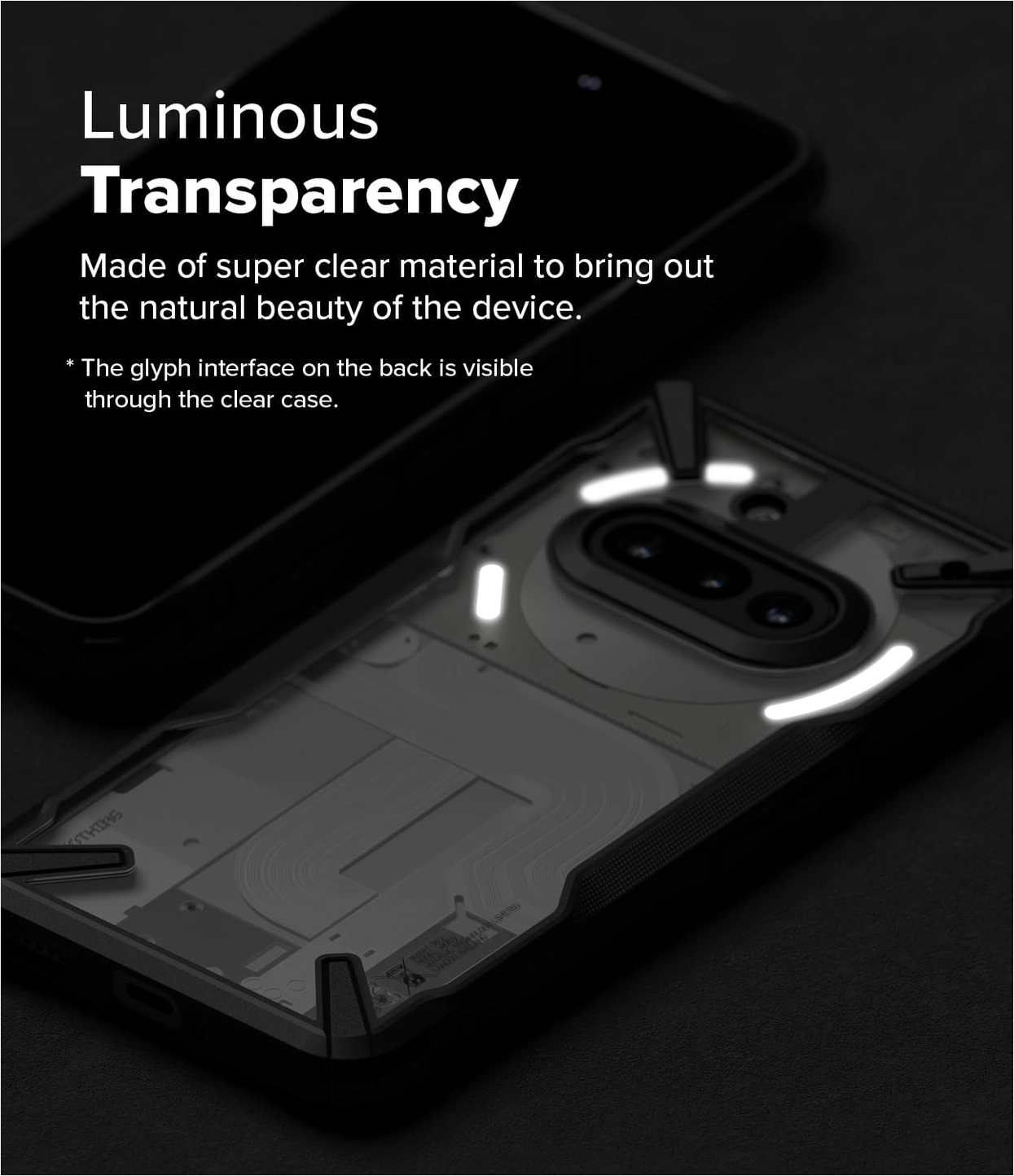 Ringke Fusion X Nothing Phone (3a) Hoesje Back Cover Zwart afbeelding 9