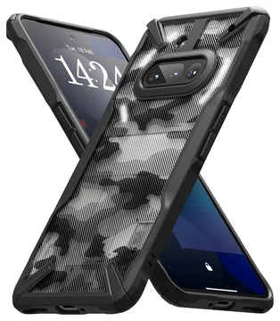 Ringke Fusion X Nothing Phone (3a) Hoesje Back Cover Camo Zwart