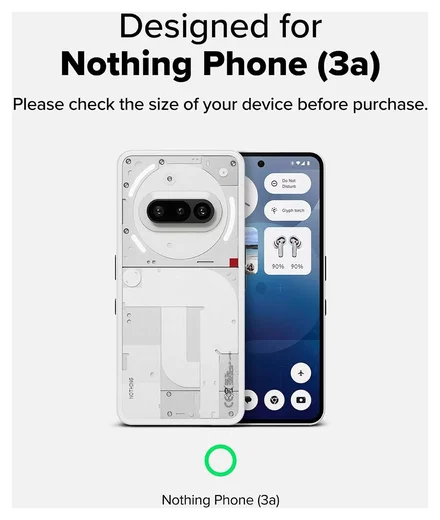 Ringke Fusion X Nothing Phone (3a) Hoesje Back Cover Camo Zwart afbeelding 3