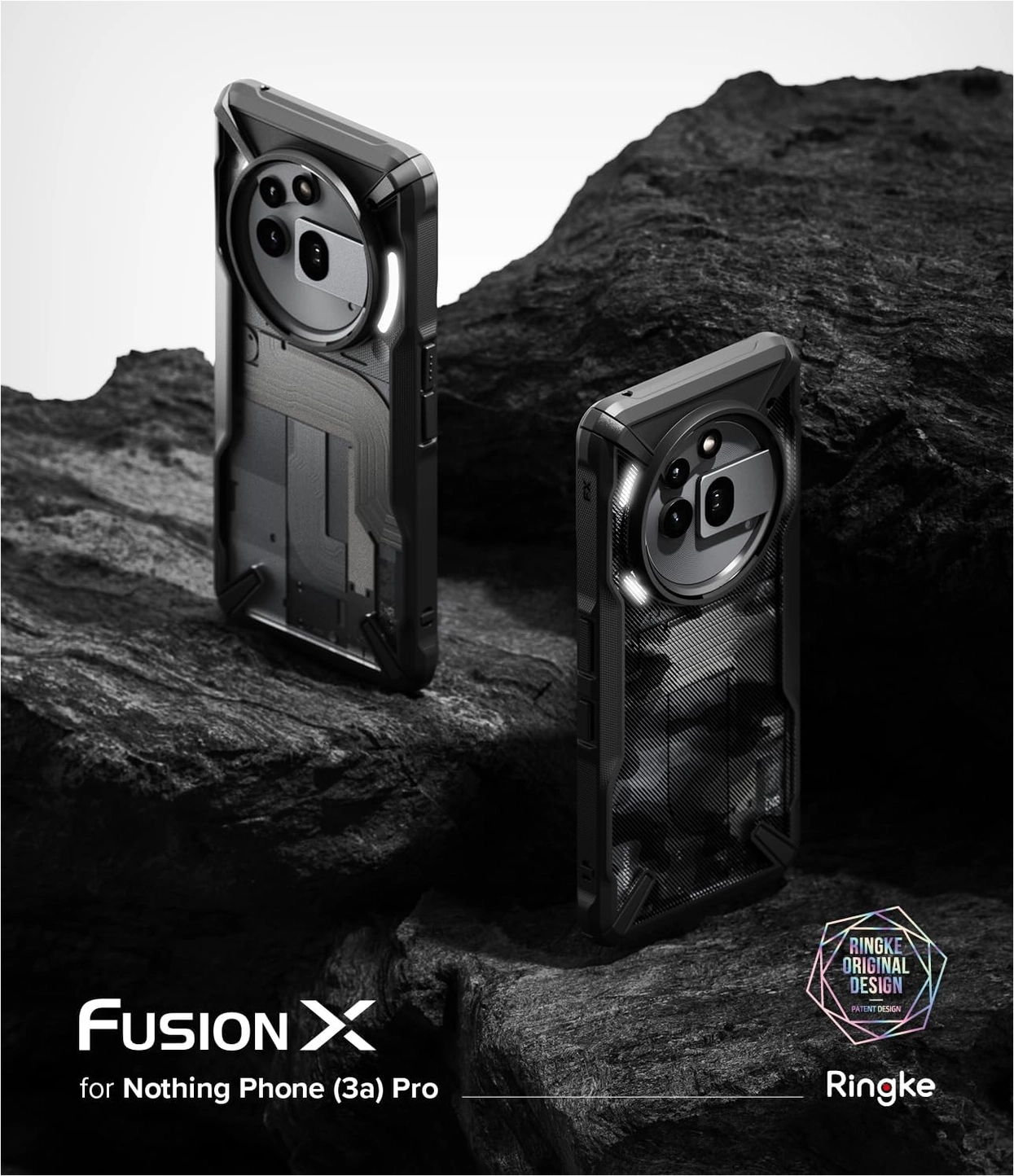Ringke Fusion X Nothing Phone (3a) Pro Hoesje Back Cover Zwart afbeelding 10