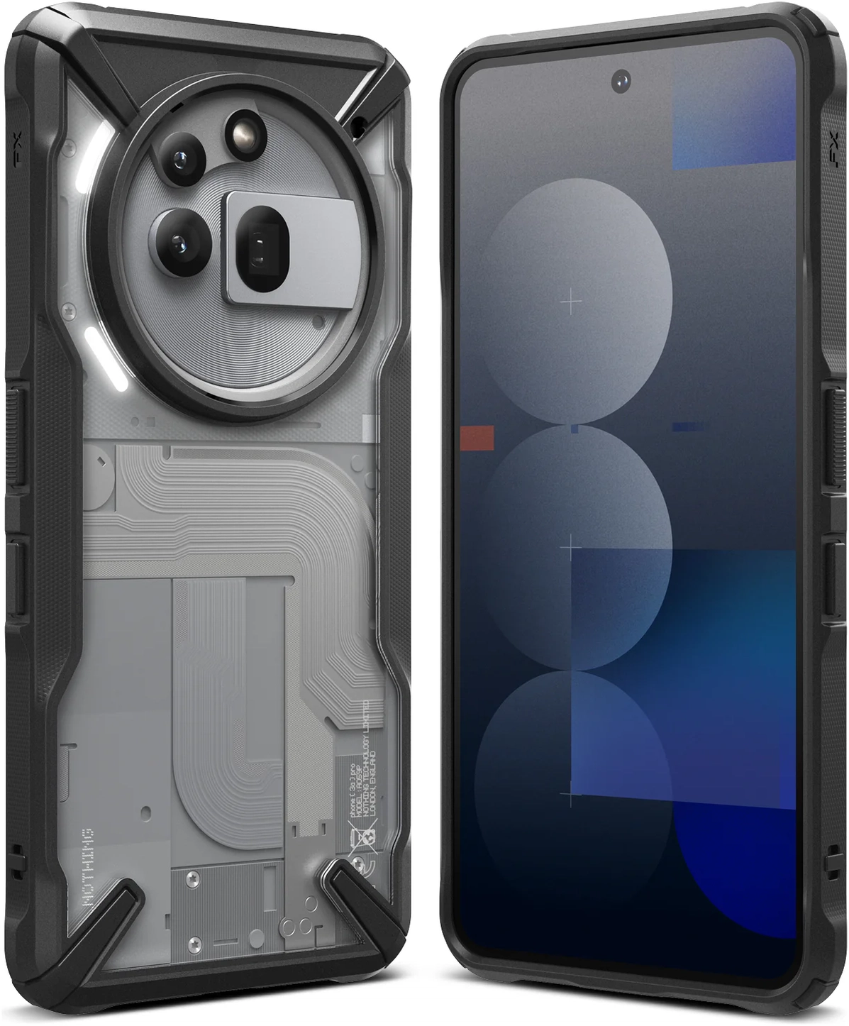 Ringke Fusion X Nothing Phone (3a) Pro Hoesje Back Cover Zwart afbeelding 2