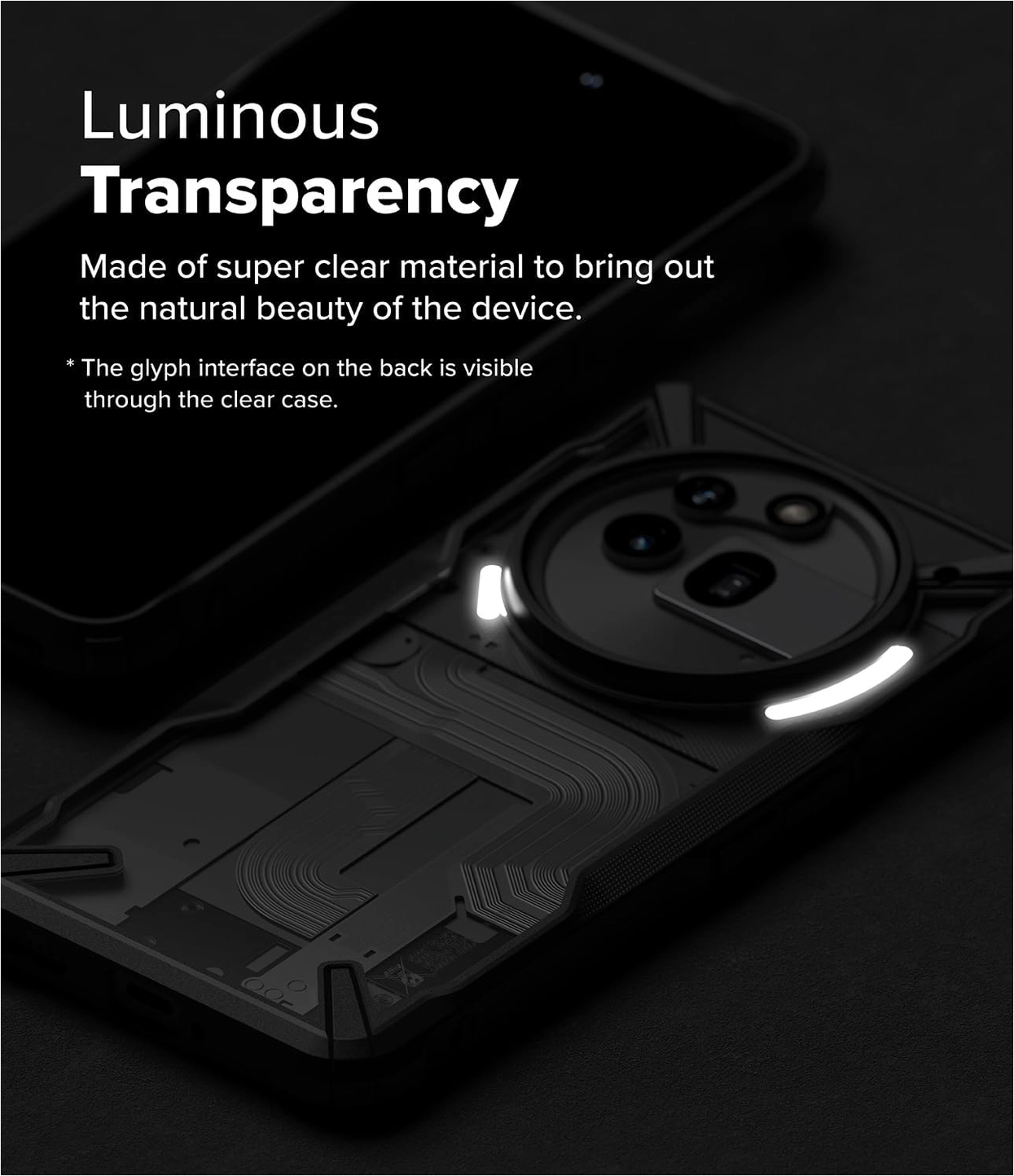 Ringke Fusion X Nothing Phone (3a) Pro Hoesje Back Cover Zwart afbeelding 6