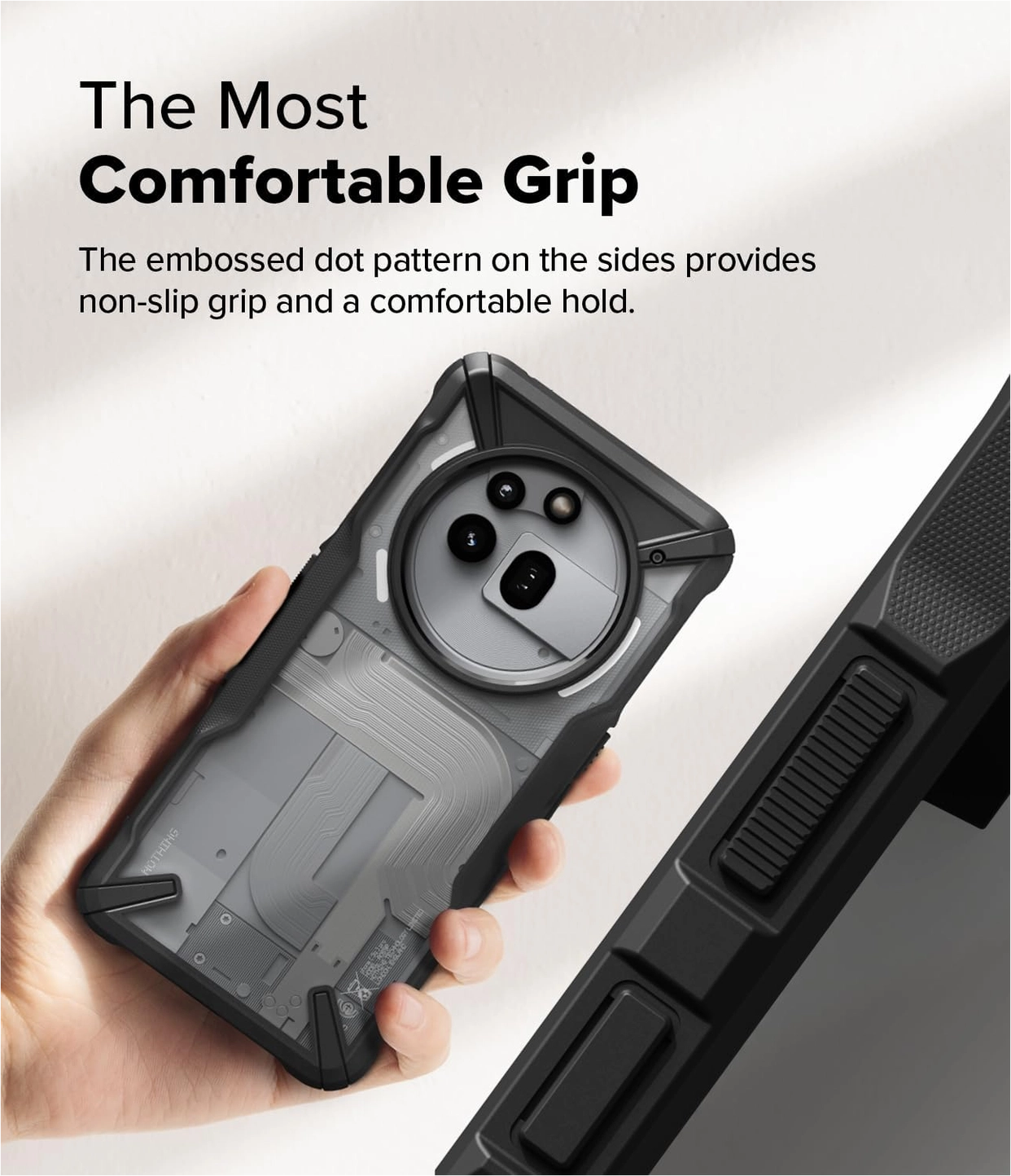Ringke Fusion X Nothing Phone (3a) Pro Hoesje Back Cover Zwart afbeelding 7
