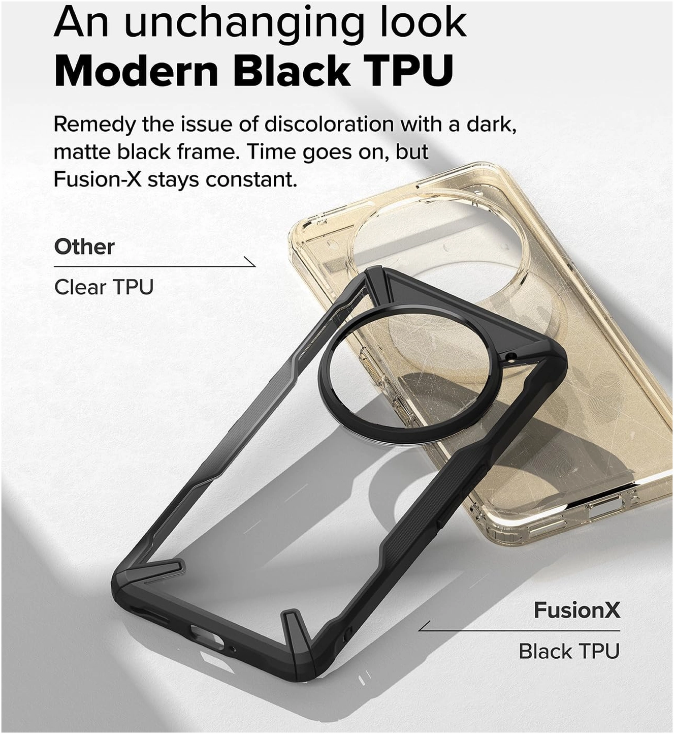 Ringke Fusion X Nothing Phone (3a) Pro Hoesje Back Cover Zwart afbeelding 8