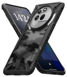 Ringke Fusion X Nothing Phone (3a) Pro Hoesje Back Cover Camo Zwart afbeelding