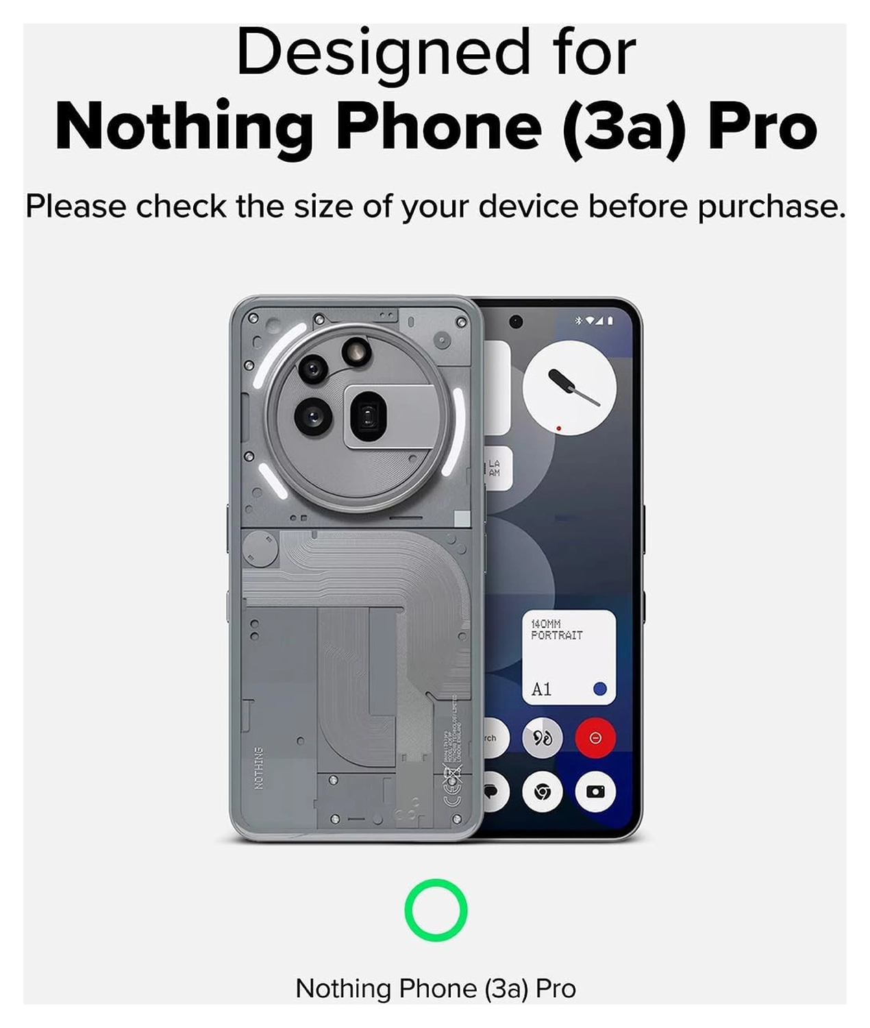 Ringke Fusion X Nothing Phone (3a) Pro Hoesje Back Cover Camo Zwart afbeelding 3