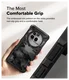 Ringke Fusion X Nothing Phone (3a) Pro Hoesje Back Cover Camo Zwart afbeelding 6