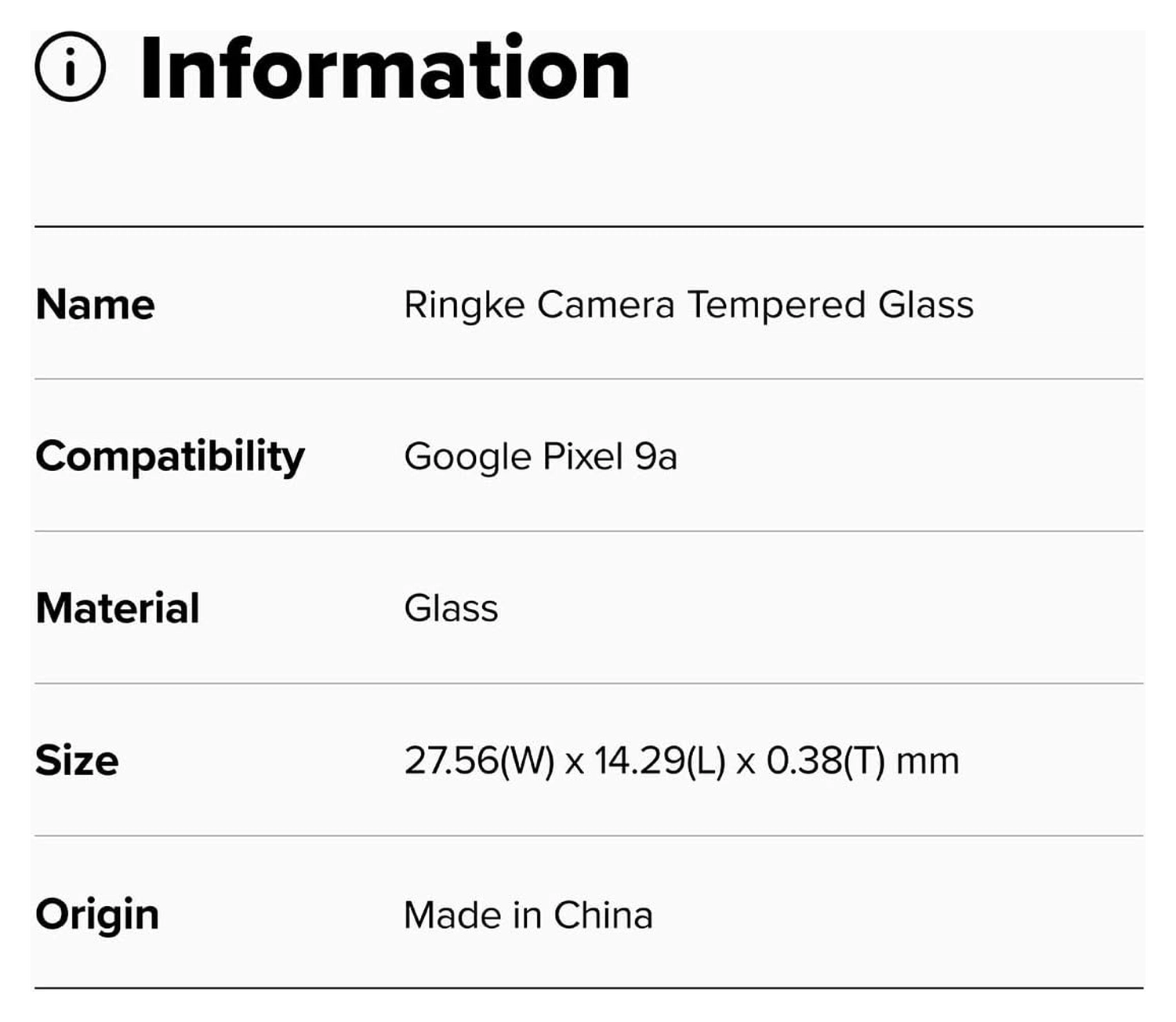 Ringke Google Pixel 9a Camera Protector Tempered Glass (2-Pack) afbeelding 4