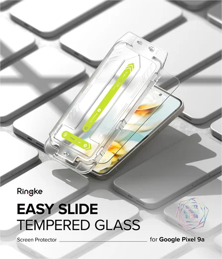 Ringke Easy Slide Google Pixel 9a Screen Protector met Jig 2-Pack afbeelding 2