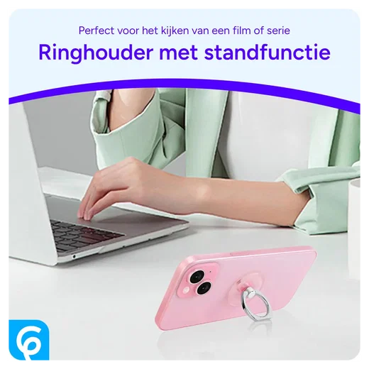 Universele Telefoon Ring Houder 360° Draaibaar Achterkant Telefoon Roze Goud afbeelding 3