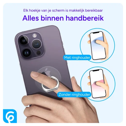 Universele Telefoon Ring Houder 360° Draaibaar Achterkant Telefoon Roze Goud afbeelding 4