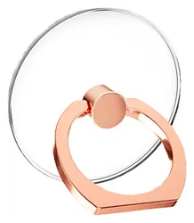 Universele Telefoon Ring Houder 360° Draaibaar Achterkant Telefoon Roze Goud afbeelding