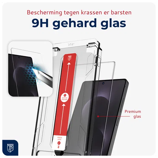Rosso Samsung Galaxy S25 Edge Tempered Glass met Installatietray Dust Removal afbeelding 5
