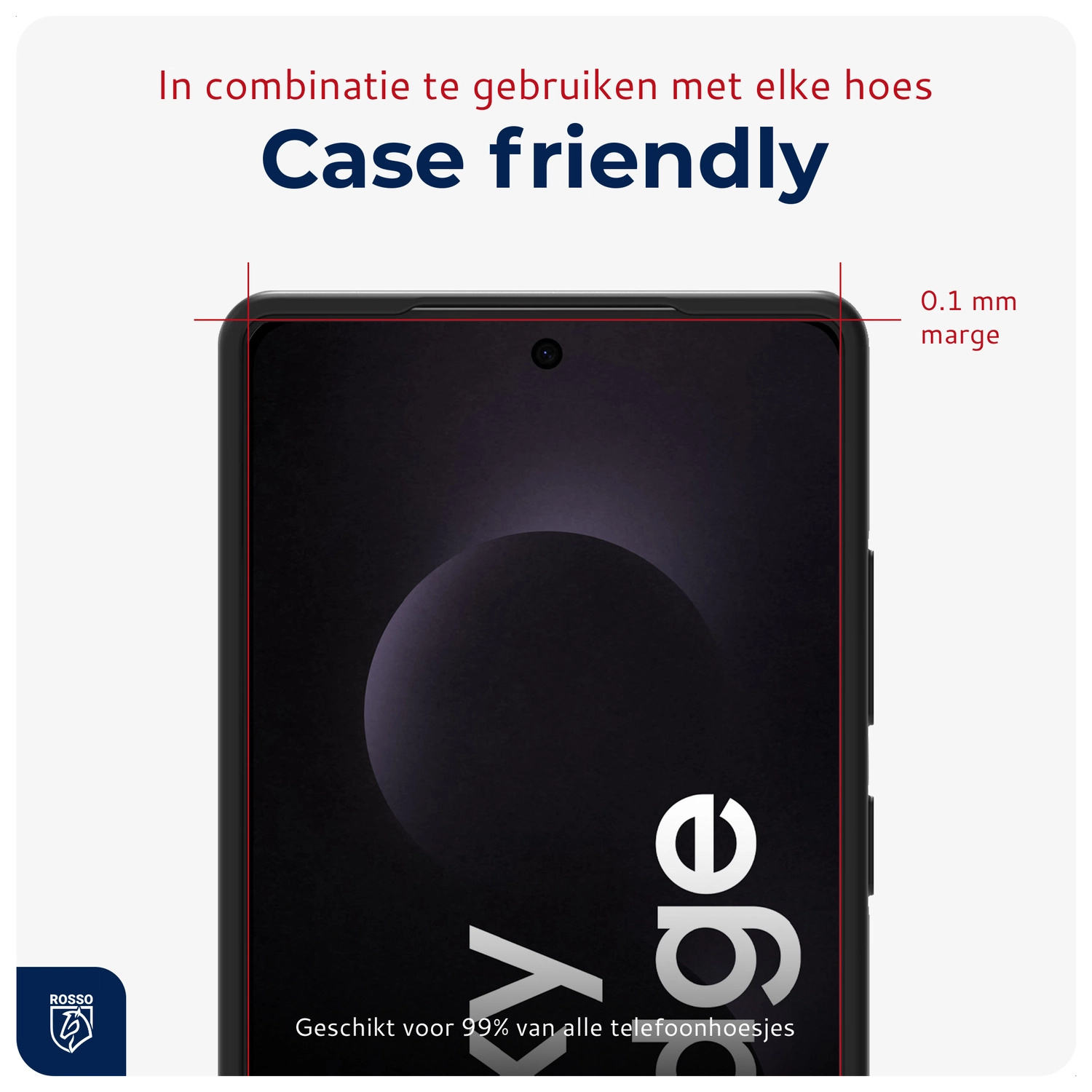 Rosso Samsung Galaxy S25 Edge Tempered Glass met Installatietray Dust Removal afbeelding 10