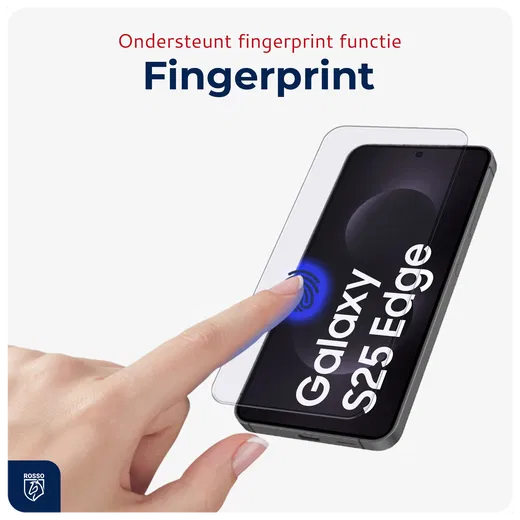 Rosso Samsung Galaxy S25 Edge Tempered Glass met Installatietray Dust Removal afbeelding 2