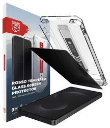 Rosso Samsung Galaxy S25 Edge Privacy Glass met Installatietray Dust Removal afbeelding