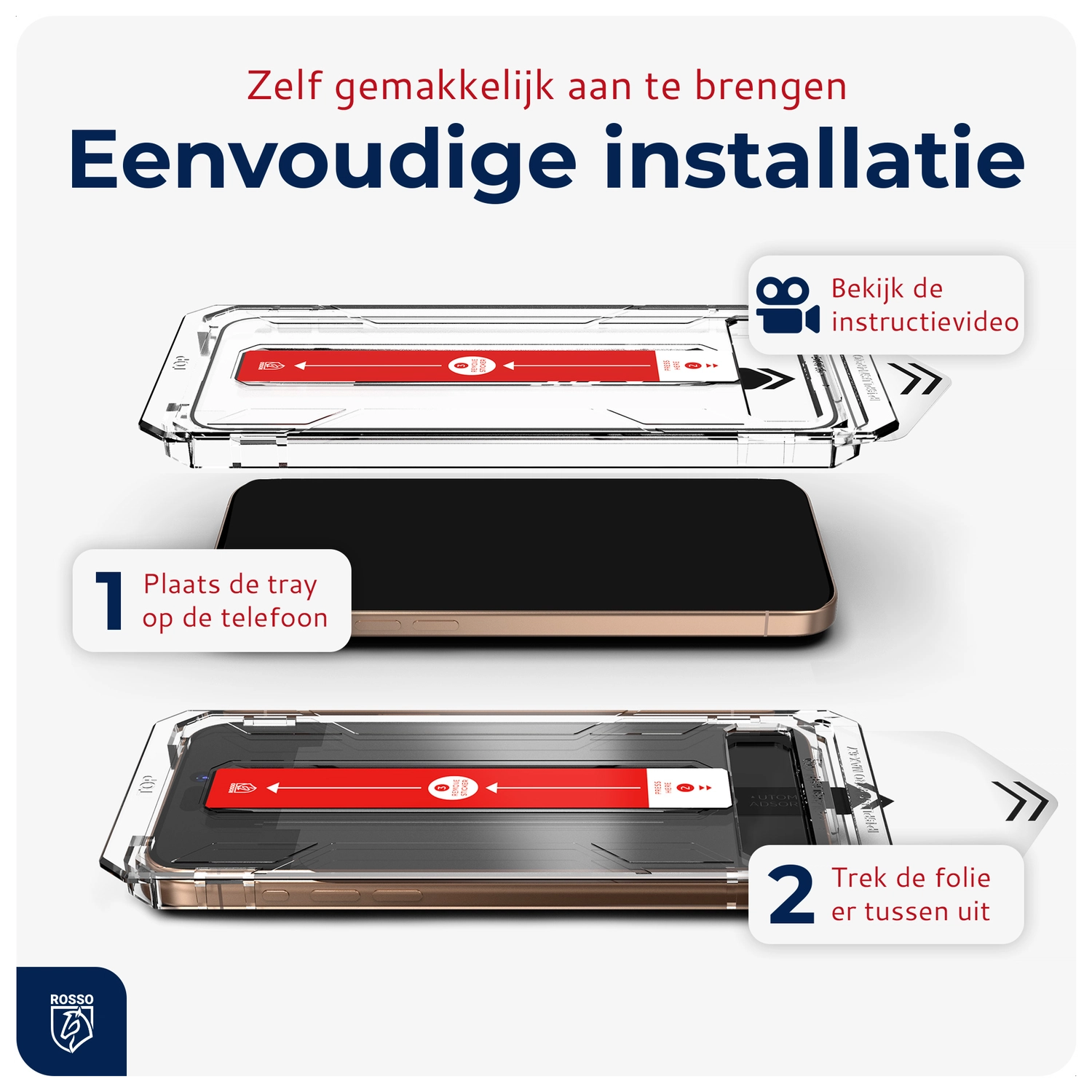 Rosso Samsung Galaxy S25 Edge Privacy Glass met Installatietray Dust Removal afbeelding 4