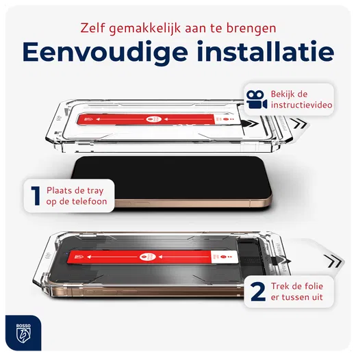 Rosso Samsung Galaxy S25 Edge Privacy Glass met Installatietray Dust Removal afbeelding 4