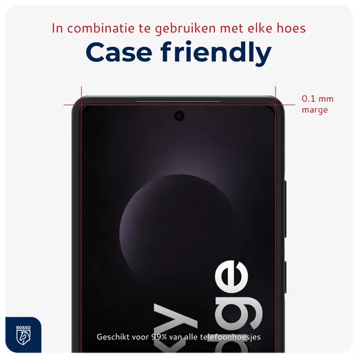 Rosso Samsung Galaxy S25 Edge Privacy Glass met Installatietray Dust Removal afbeelding 10