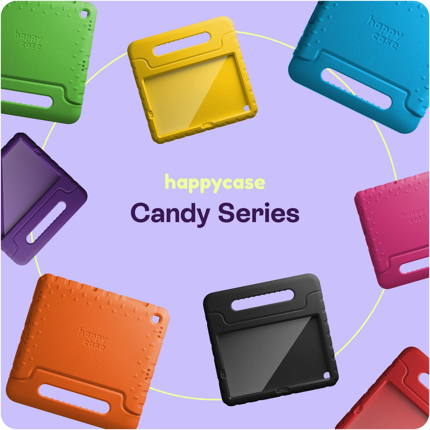 HappyCase Lenovo Tab M11/K11 Kinder Tablethoes met Handvat Blauw afbeelding 8