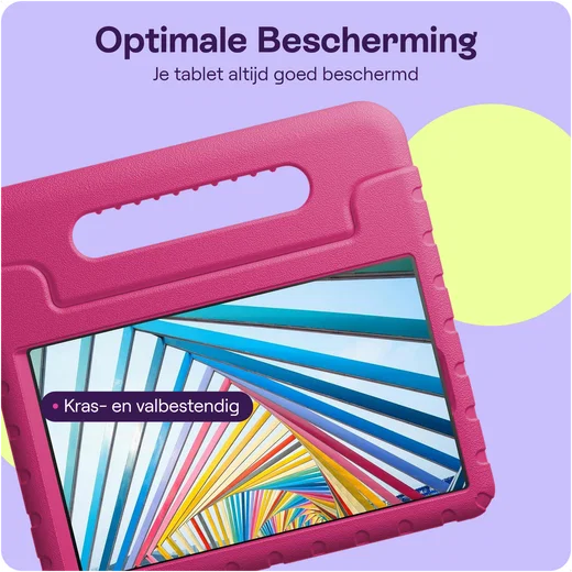 HappyCase Lenovo Tab M11/K11 Kinder Tablethoes met Handvat Roze afbeelding 4