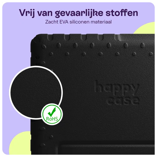 HappyCase Lenovo Tab M11/K11 Kinder Tablethoes met Handvat Zwart afbeelding 3