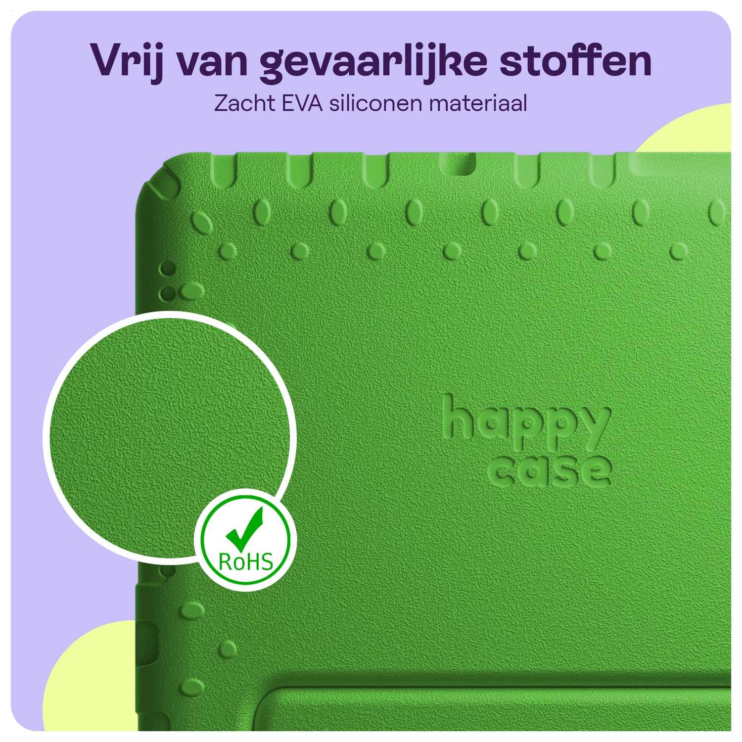 HappyCase Lenovo Tab M11/K11 Kinder Tablethoes met Handvat Groen afbeelding 3