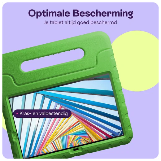 HappyCase Lenovo Tab M11/K11 Kinder Tablethoes met Handvat Groen afbeelding 5