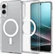 Spigen Ultra Hybrid MagFit Samsung Galaxy S25 Edge Hoesje MagSafe Clear Wit afbeelding 1