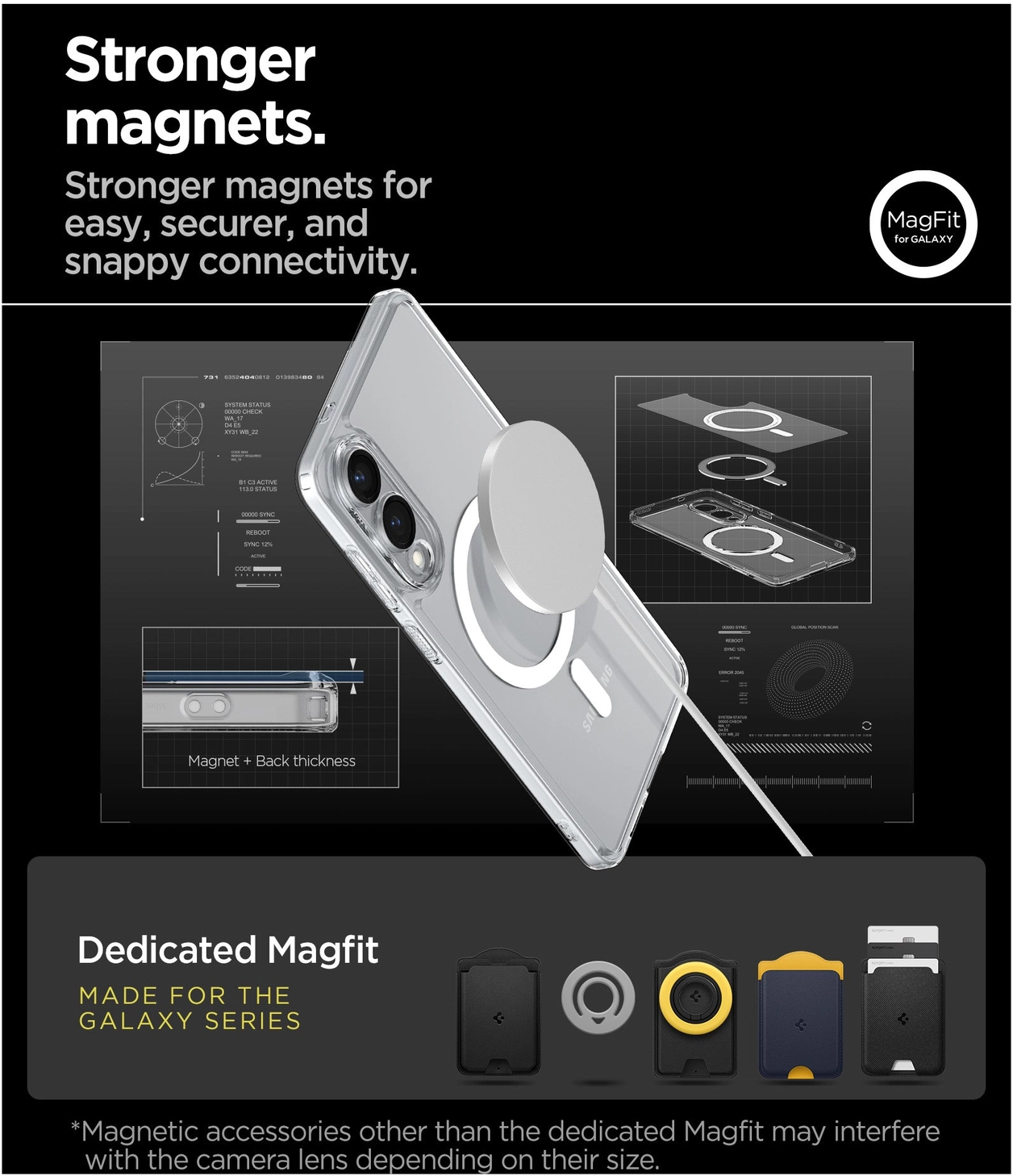 Spigen Ultra Hybrid MagFit Samsung Galaxy S25 Edge Hoesje MagSafe Clear Wit afbeelding 5